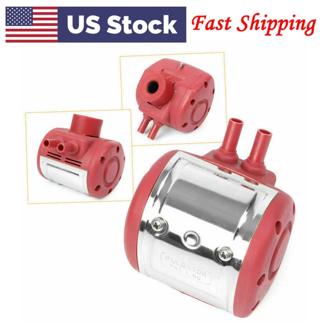 RED Dairy Farm Milker Milking Machine Pulsator Pneumatic For Goat / Cow US Stock