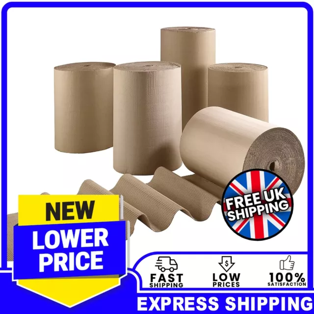 Strong Rolls Of Protective Corrugated Moving Packing Shipping Cardboard Rolls