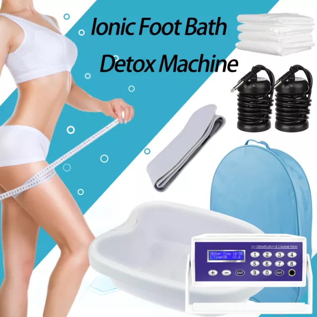 2023 Ionic Foot SPA Bath Body Detoxification Machine W/ Storage Bag + 100 Liners