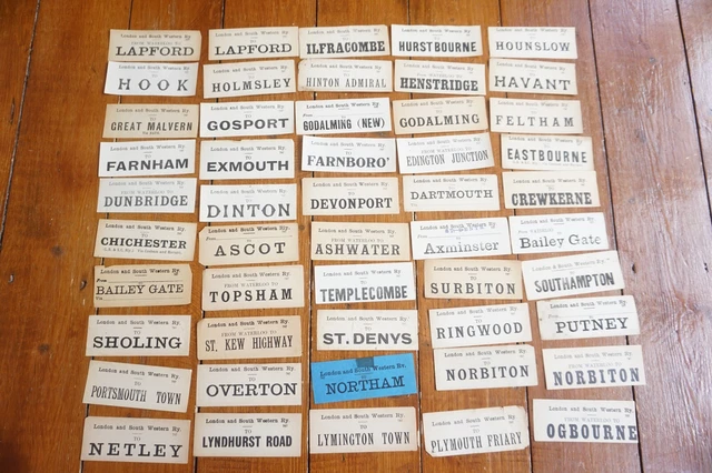 Swr Label LONDON & SOUTH Western Railway Luggage Label x50 L&SWR Ref 21 EUR 18,70 ...