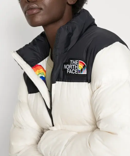 The North Face Retro Nuptse Down Pride Jacket Nf0A7Qkwn3 Gardenia White L