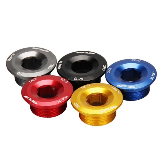 WOWOWO Vis De Pédalier Vélo M8x18mm - Lot De 2 Pièces - Hexagonal Extérieur - Accessoires Cyclisme