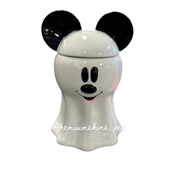 DISNEY MICKEY MOUSE Halloween 2022 Ghost Cookie Jar Canister FAST FREE