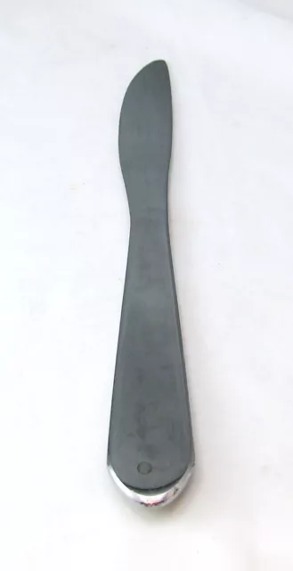 couteau-de-table-bout-rond lame acier inoxydable inox micro microdentée  manche polypropylène plastique lp06b - Etablissements Morel