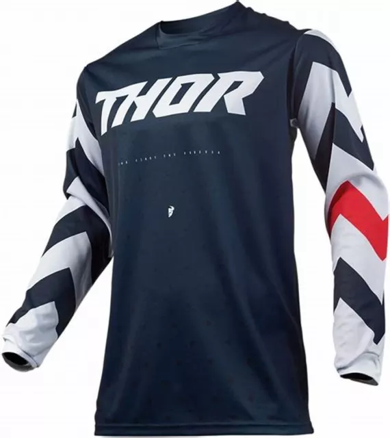 Thor 2019 Pulse Stunner Midnight/White Jersey - SMALL from MSA