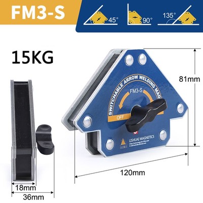 3M Support Magnétique de Soudage Accessoires Angles Fixation Serrage Outil FM3-S/M 