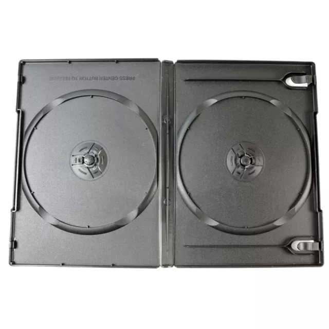 10x DVD Hülle Doppel-Box zur Aufbewahrung von 2x CD/DVD 10 Stück Leerhüllen 2