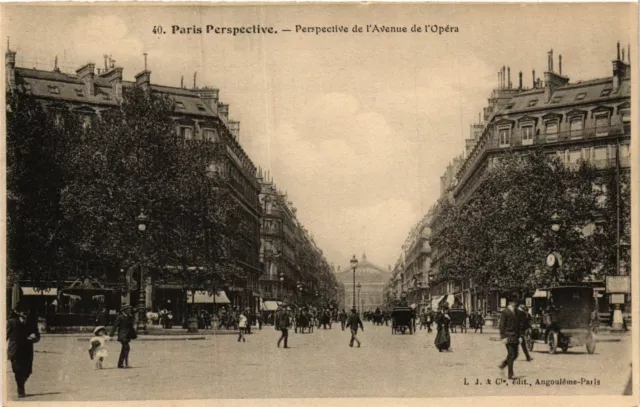CPA PARIS Perspective. 40. Avenue de l'Opera (577655)