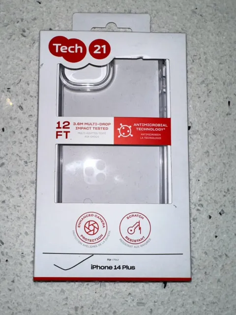 Tech21 Evo Clear Drop Protection Case for Apple iPhone 14 Plus - T21-9637