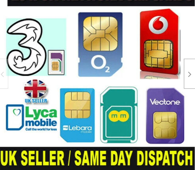 Lyca Mobile SIM Card PAY AS YOU GO SEALED 4G Data Trio Sim nano mini PAYG
