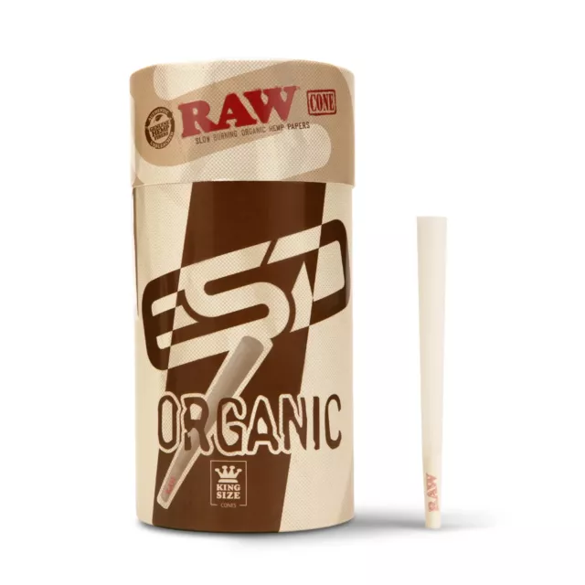 RAW Cones Organic King Size Pre-Rolled  | 100 Pack