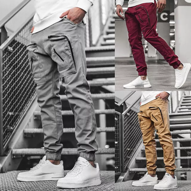 Pantaloni Sportivi Casual Da Uomo Pantaloni Cargo Per Arti Marziali Abiti Da -