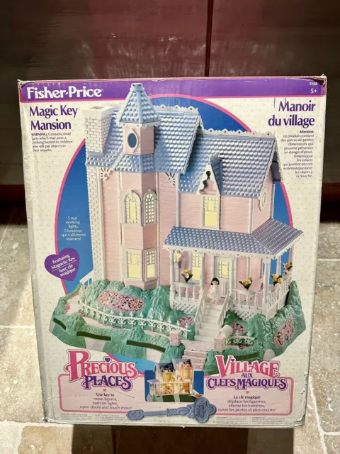FISHER PRICE MAGIC Key Mansion Manoir Du Village Ref 5166 1988 NEW