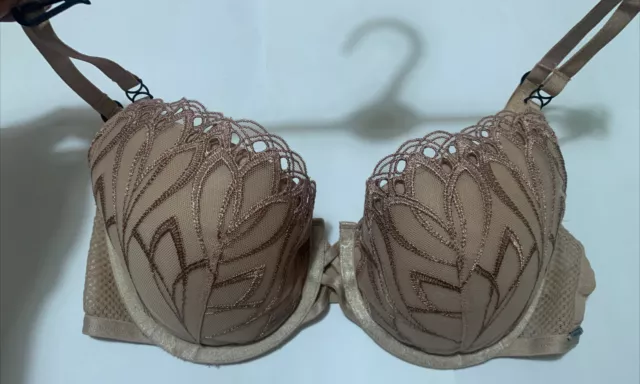 M&S AUTOGRAPH BEAUTIFUL SWISS EMBROIDERY NON PADDED Balcony Bra In