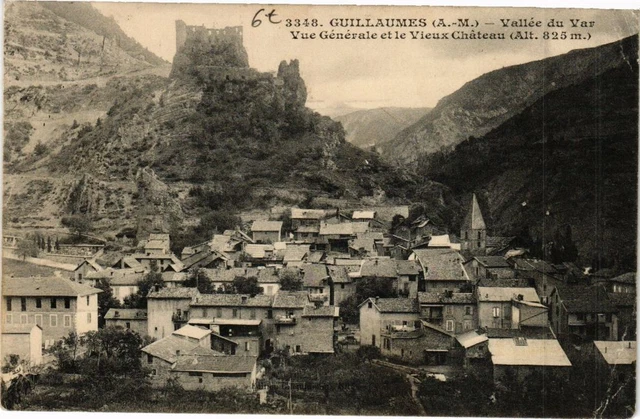 CPA GUILLAUMES Vallée du Var-Vue générale et le Vieux Chateau (261978)