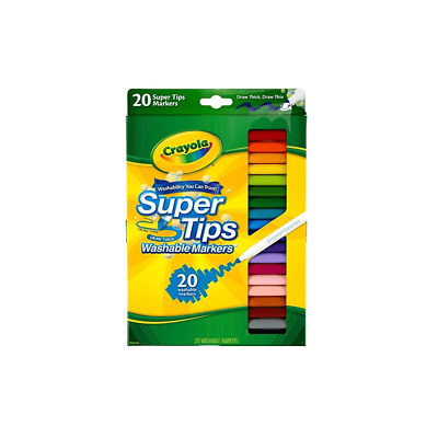 Crayola Crayola Super Tips Washable Markers Pack of 100 Multicoloured Acid Free 71662951009 