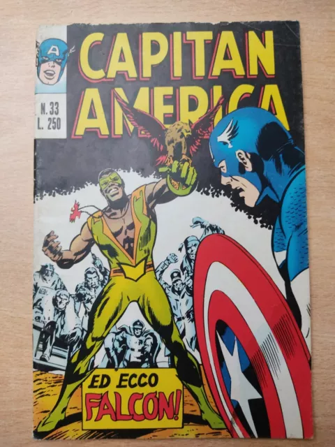 Capitan America n.33 Ed ecco Falcon ! Corno 1974 Buono No Edicola