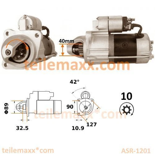 Démarreur Pour Manitou Pour Massey Pour Ferguson