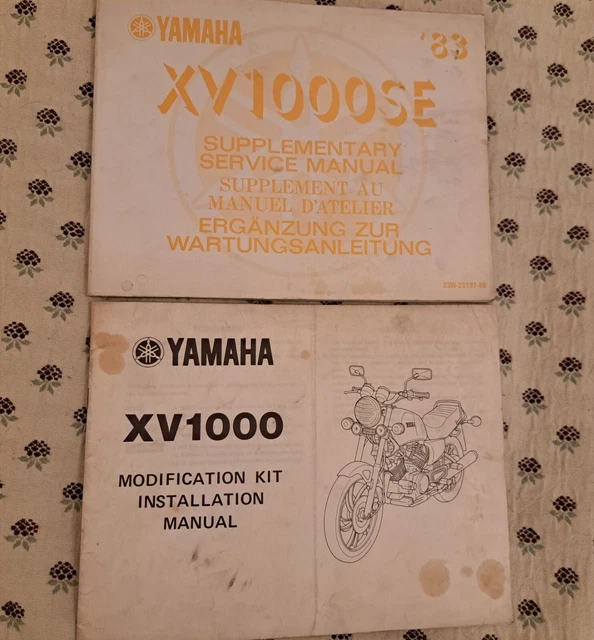 Yamaha XV 1000 supplementary manuale officina riparazione + modifiche