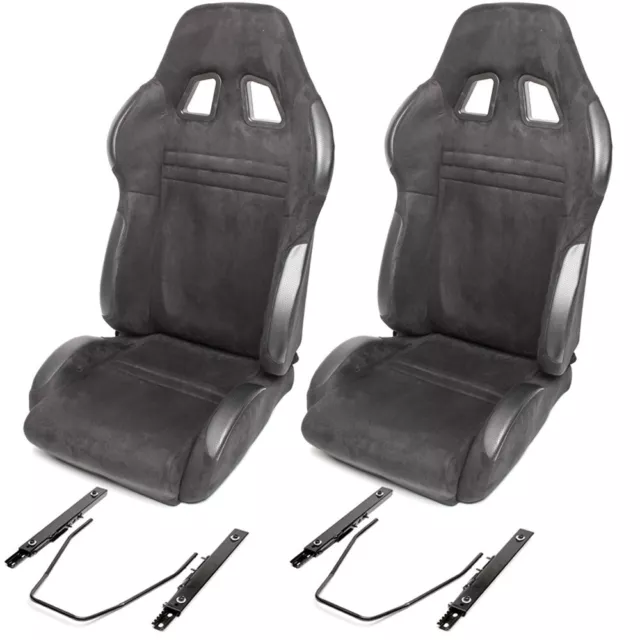 2X TA Technix Sports-Seat half-Shell both Sides Runners - Alcantara