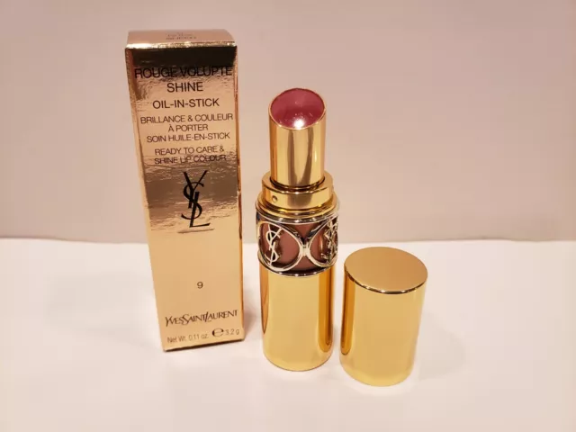 Yves Saint Laurent Rouge Volupte Shine Oil-In Stick #9 Nude Sheer 0.11 Oz