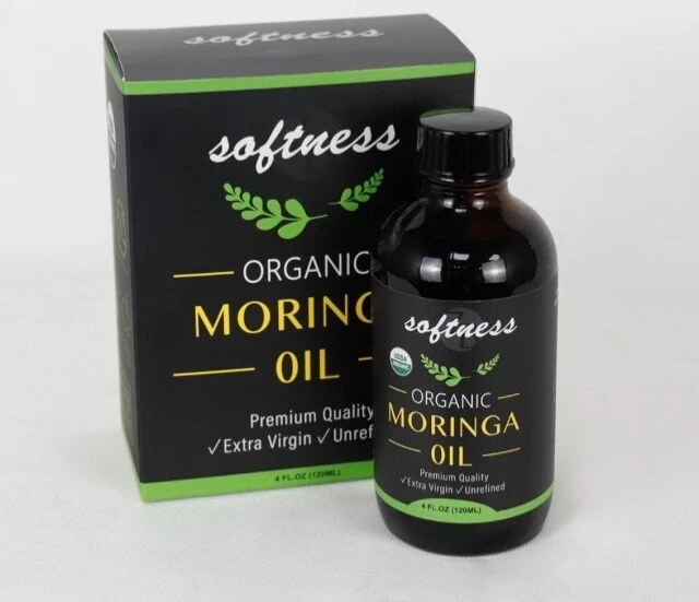 ACEITE DE MORINGA PREMIUM SIN REFINAR 4 oz 100% orgánico puro prensado en frío extra virgen