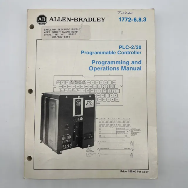 Allen-Bradley 1772-6.8.3 Programming & Operations Manual Plc-2/30