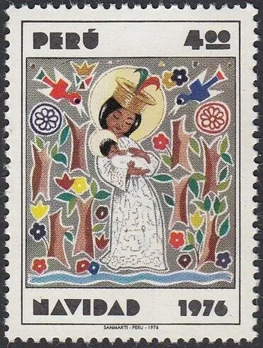 Peru 619 1976 Weihnachten Cristhmas MH