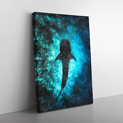 Whale Shark Canvas Wall Art Painting Framed Home Decor Poster Print Picture