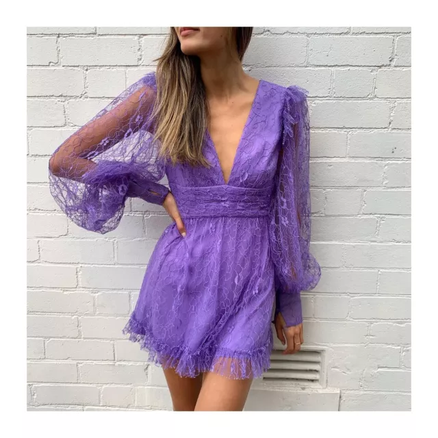 NWT Alice McCall Floyd Mini Dress in Purple