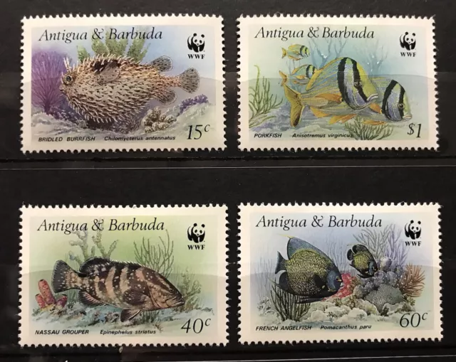 Antigua Barbuda - WWF / Fishes - stamps MNH** Z21