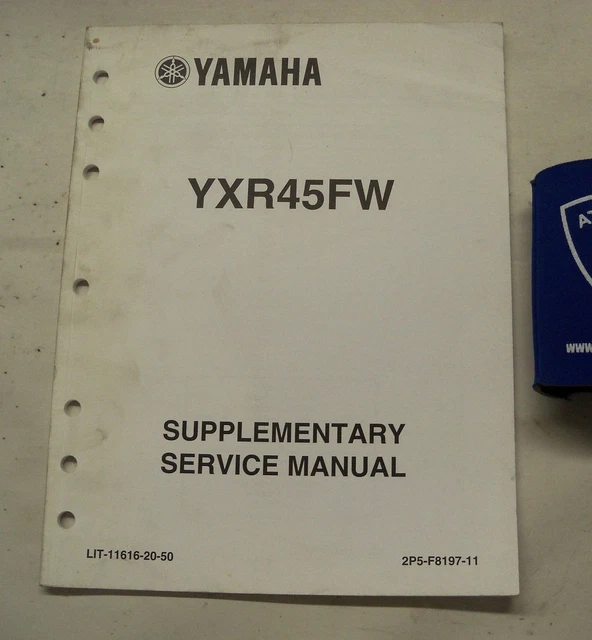 Yamaha Yxr45Fw Supplementary Service Manual