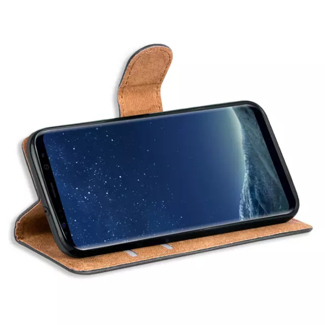 Schutz Hülle Für Samsung Galaxy S8 Handy Klapp Schutz Tasche Book Slim Flip Case 3