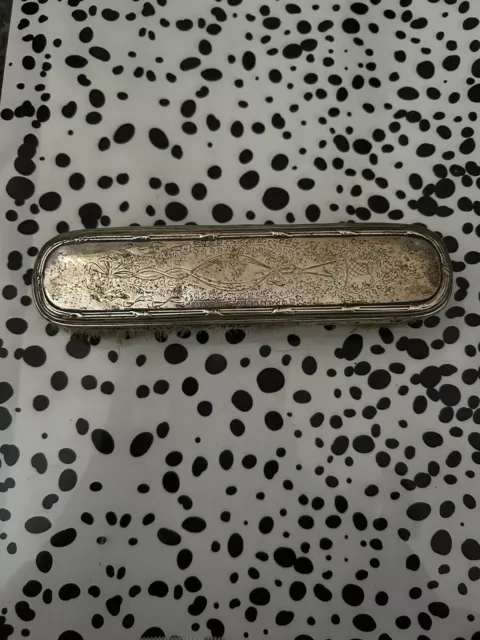 Antique Silver Edwardian Brush