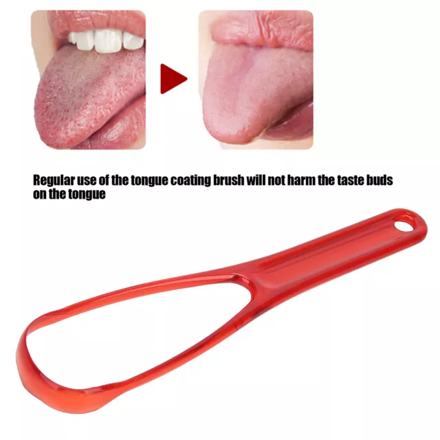 Portable Tongue Scraper Mouth Hygiene Tongue Coating Cleaning Brush Oral Car GHB