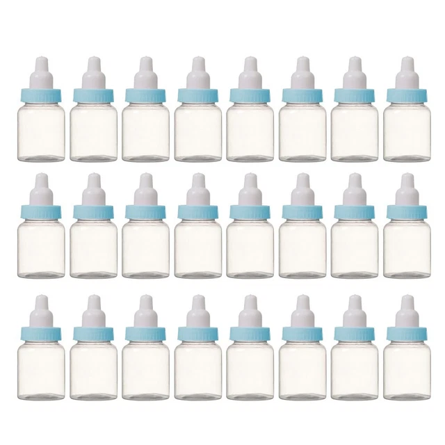 Botellas de moda botella rellenable azul rosa recipiente para caramelos botella rellenable