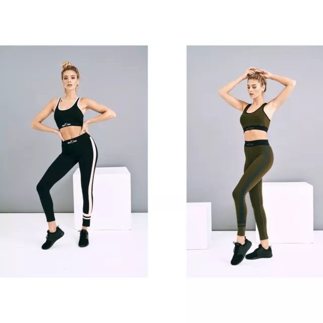 GORILLA SPORTS® Sport Bra Fitness BH Yoga Damen Crop Top Ohne Bügel Gepolstert