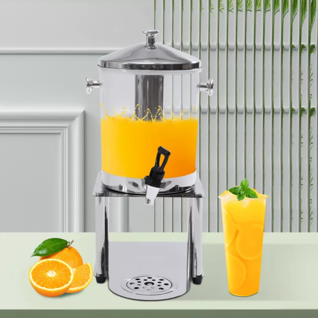 Beverage Dispenser 8L Stainless Steel+PP Drink Dispenser for Drink Dispensing