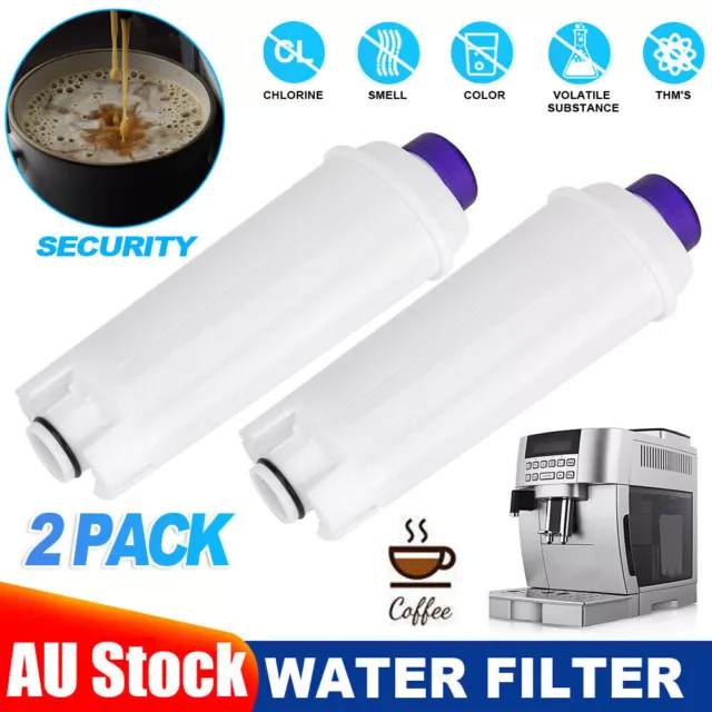 2PCS Water Filter For Delonghi Magnifica S Automatic Coffee Machine  ECAM22110SB