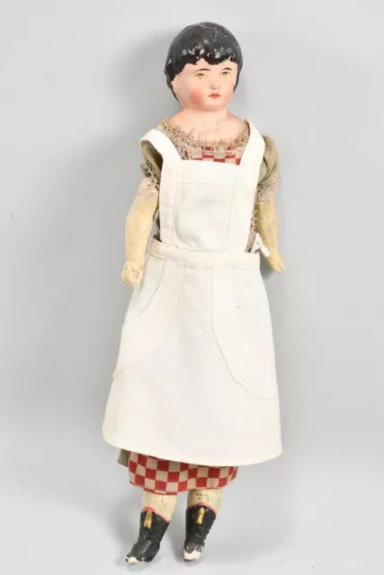 J90X33- Altes Puppe aus Papiermaché, um 1900