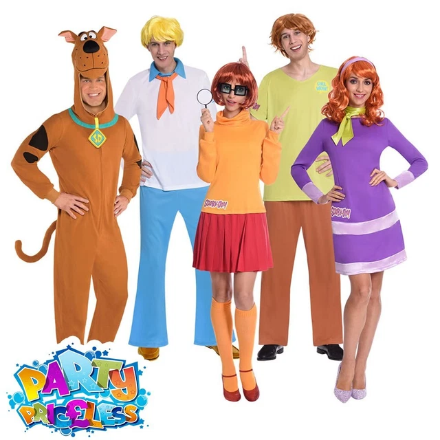 ADULTS SCOOBY DOO Costume Fred Shaggy Velma Daphne Book Week Fancy Dress Outfit £33.75 PicClick UK