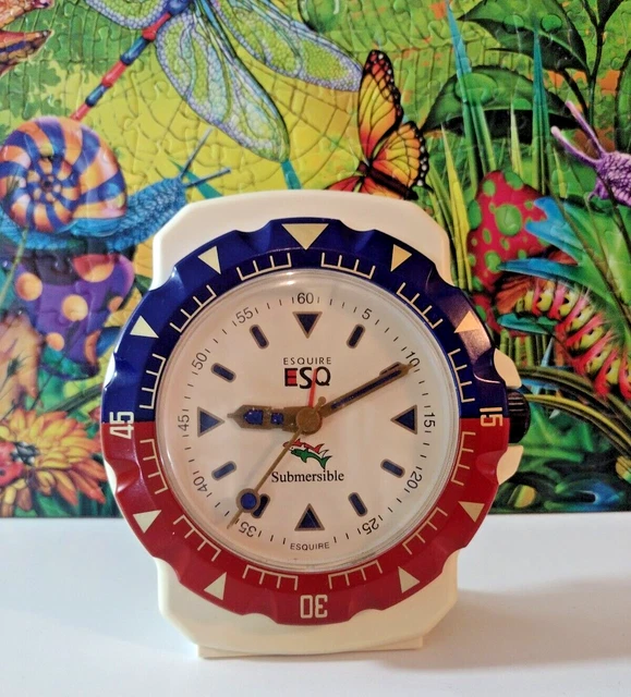 Esquire ESQ Submersible Nautical Diving Promotional Alarm Clock Tested Working