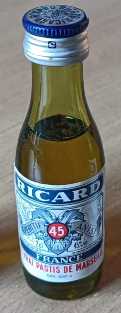ancienne mignonnette d'alcool lot 4 bouteille Ricard Casanis pastis Berger  blanc