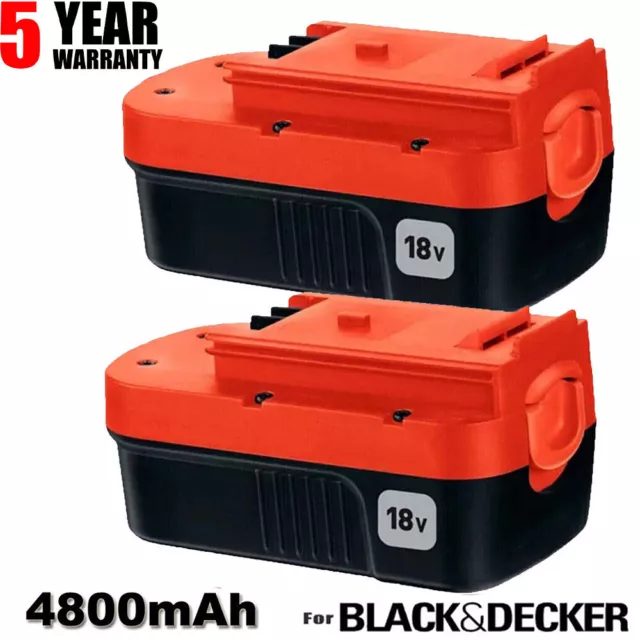 HPB18-OPE2 For BLACK+DECKER 18 Volt HPB18 Battery 2-Pack 244760-00 BD18PSK  A1718