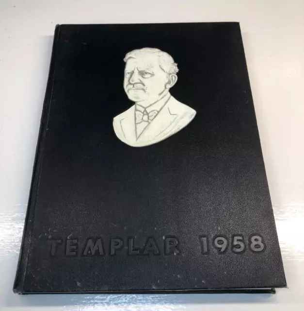 Temple University College Yearbook Templar 1958 Philadelphia PA Vintage