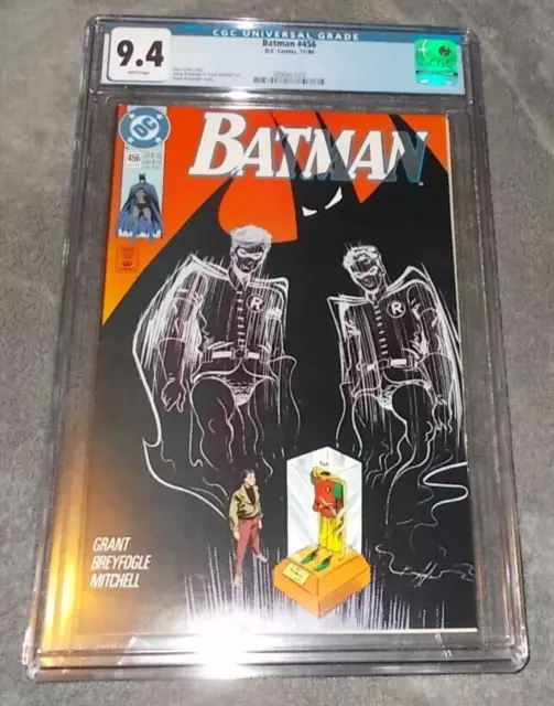 DC Batman #456 Tim Drake CGC 9.4 White Pages