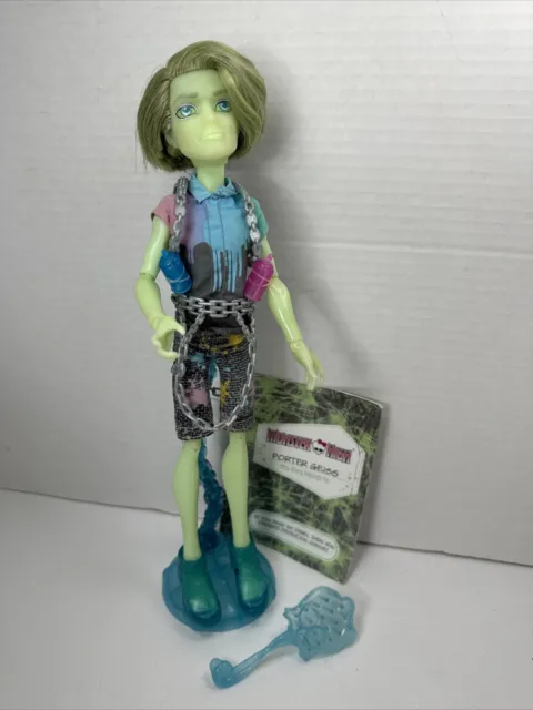 Monster High Doll Haunted Student Spirits Porter Geiss Diary Stand Diary