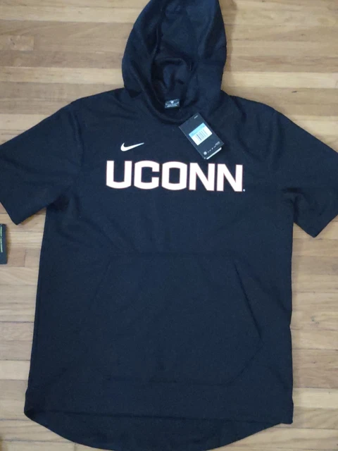 Nike UCONN Spotlight Short Sleeve Pullover Hoodie Men's M Basketball Nike UCONN Spotlight Short Sleeve Pullover Hoodie Men's M Basketball