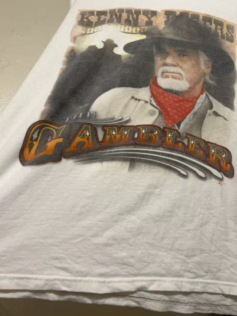 Vintage 2000s Kenny Rogers Gambler Tour Shirt Tee XXL Rare Country Dolly Parton 3