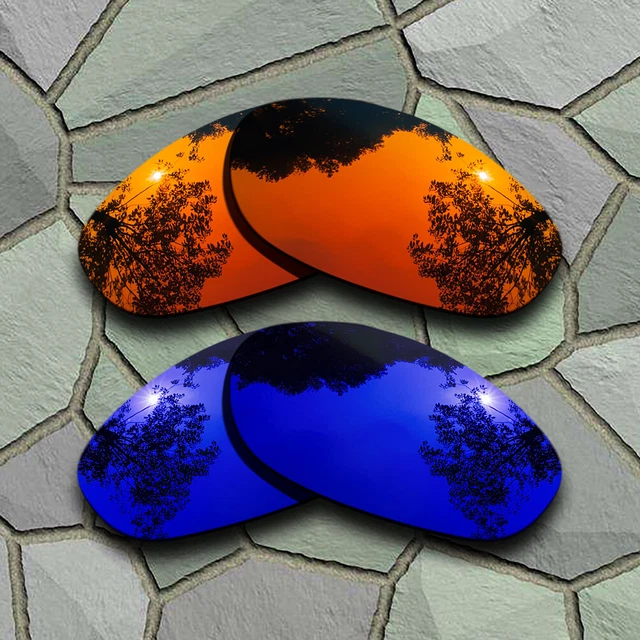 US Red Orange&Violet Blue Polarized Lenses Replacement For-Oakley Monster Dog